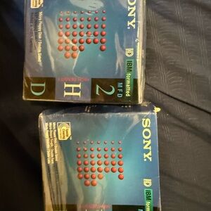 Pack Of 2 10 Diskette Sony Micro Floppy Disc 2 MFD HD IBM Formatted NEW Sealed